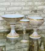 Çizgi Beyaz Altın Set