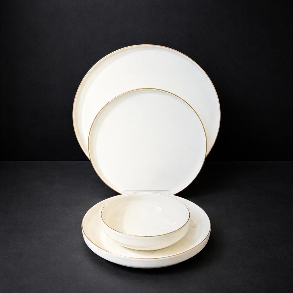 2DC536B4-62D0-4661-9BCF-A2D727619A0E FARİKA ZÜHRE ALTIN YEMEK TAKIMI - Görsel 1