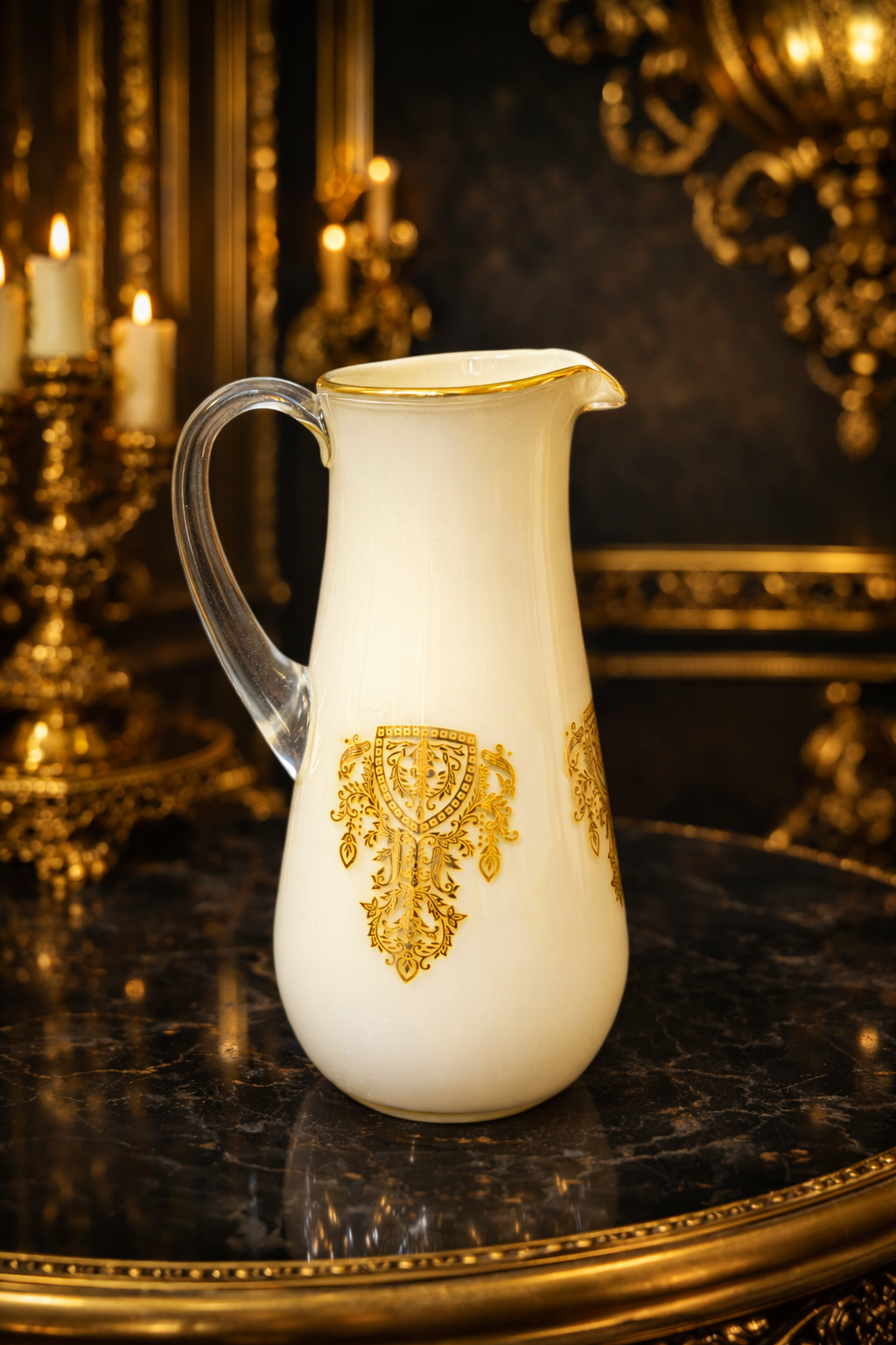 E5139B0F-F03D-4267-A74E-F3C18DF59DEB TARABYA KREM ALTIN SÜRAHİ - Görsel 1