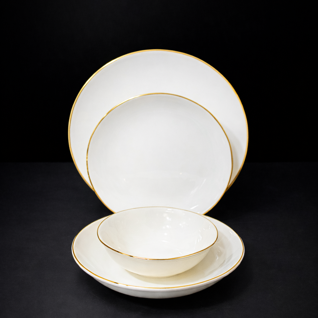 E8D6E637-0633-47B4-B891-B0DCFEF0A602 FARİKA ŞEMS ALTIN YEMEK TAKIMI - Görsel 1