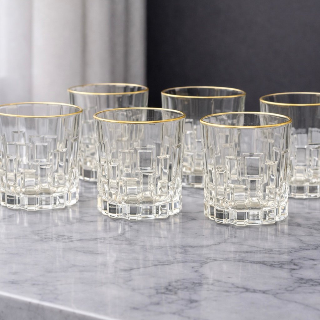 FC4590BE-60FA-473F-815C-3FD747F6E38D RCR KRİSTAL VİSKİ BARDAĞI - Görsel 1