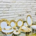 ROYAL CHARM ALTIN AVANGART YEMEK TAKIMI - Görsel 2